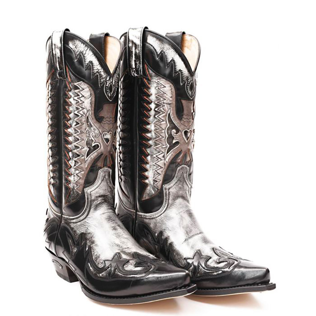 10285 santiag sendra cuir marron country western Femme