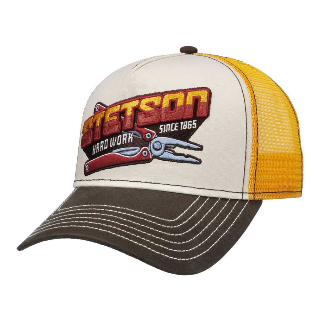 Casquette Trucker Noir & Jaune – Style Yellowstone – Réglable Snapback – Maille Aérée – Pour équitation, Festival, Look Western