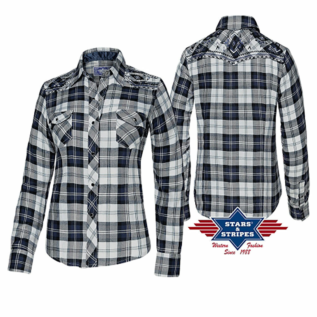 Chemise Western Panhandle Slim Homme 15,5 – Carreaux, Manches Longues, Pression Perle