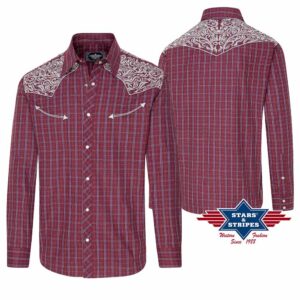 CARLOS chemise Stars and Stripes western country Homme