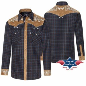 ROY chemise Stars and Stripes western country Homme