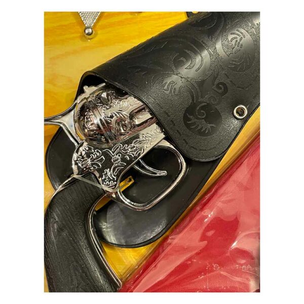 50536 set cowboy revolver bandana et holster noirs pour enfant