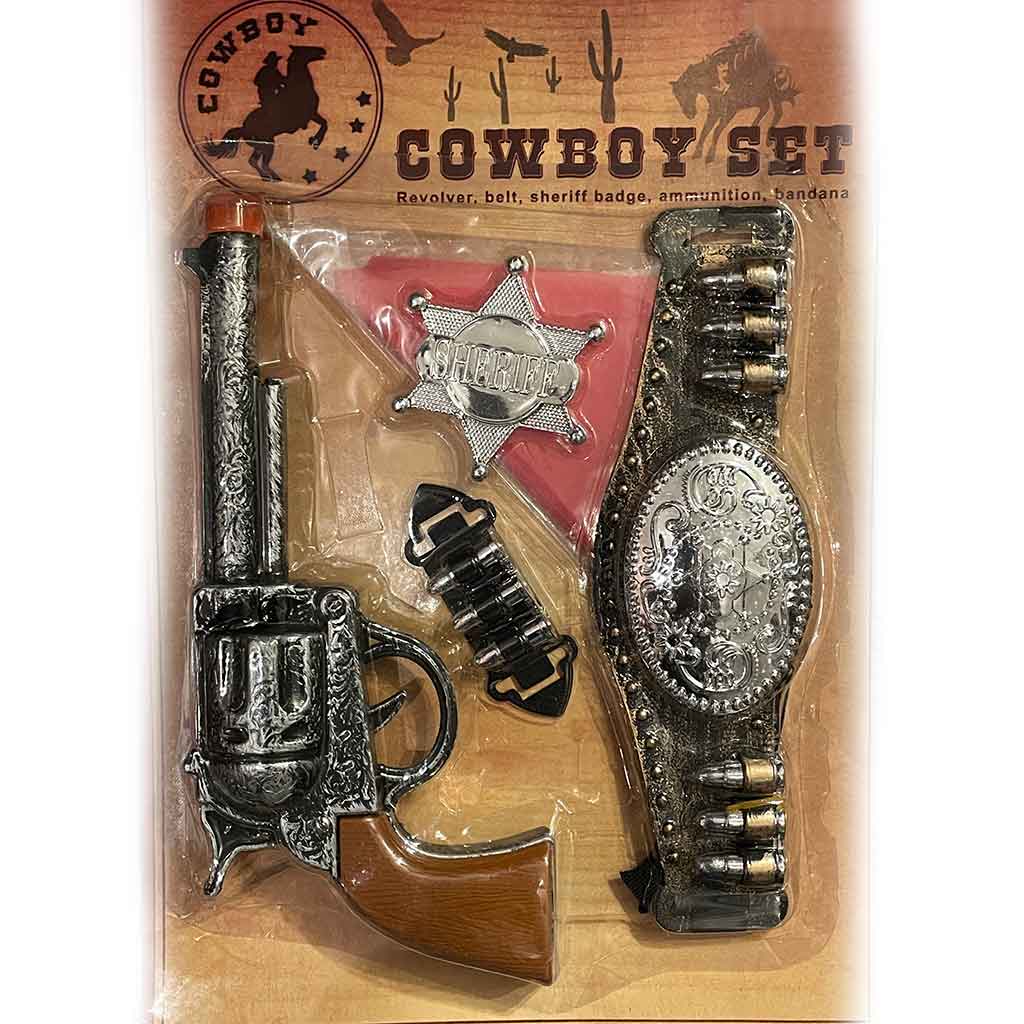 50566 set cowboy revolver ceinture étoile et bandana pour enfant