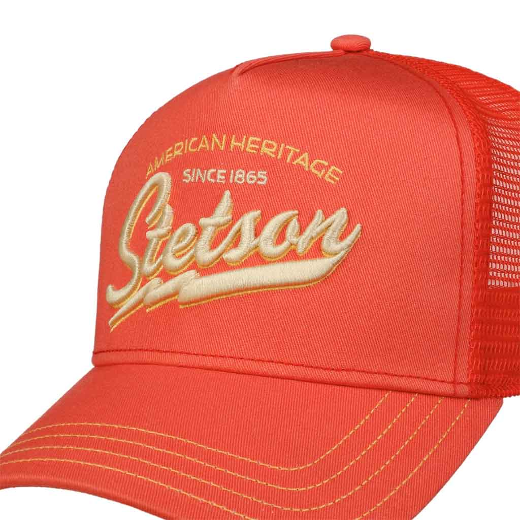 Casquette Stetson Trucker Cap AMERICAN HERITAGE color saumon unisexe 7751171 – Image 2