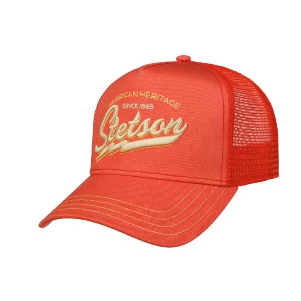 Casquette Stetson Trucker Cap AMERICAN HERITAGE color saumon unisexe 7751171