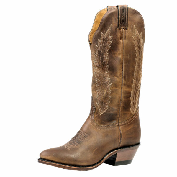 9026 Bottes Boulet Bout cowboy moyen marron femme