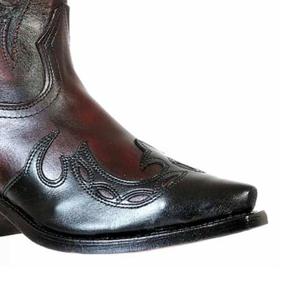 9603 Bottes Boulet western country Bout pointue fushia femme