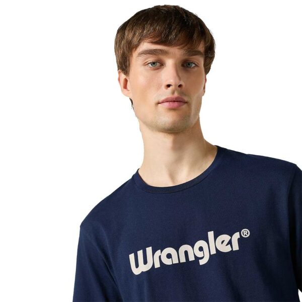 112350524 Tee shirt Wrangler Frame Logo Tee in Navy western homme
