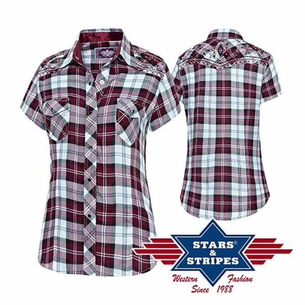 PASADENA Chemises à carreaux Stars and Stripes country western femme