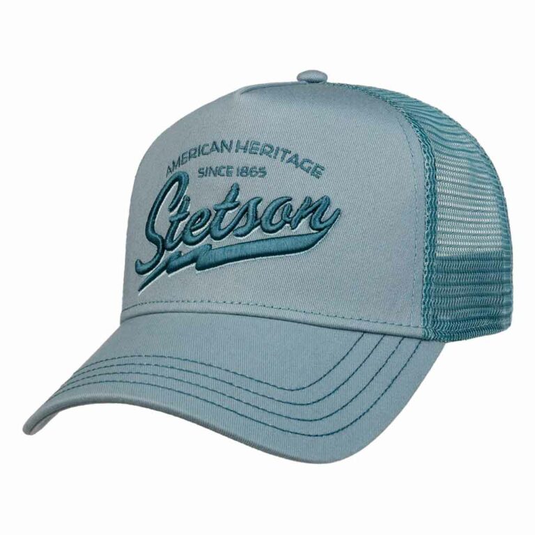 Casquette Stetson Trucker Cap AMERICAN HERITAGE color bleu unisexe 7751171
