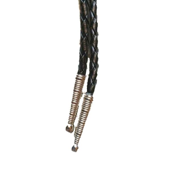 BT-5948-S Cravate bolo en argent avec cristaux autrichiens Fabriqué aux États-Unis unisexe