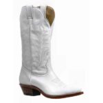 boulet-botte-country-western-femme-cuir-blanche-la-joya-western-Strasbourg