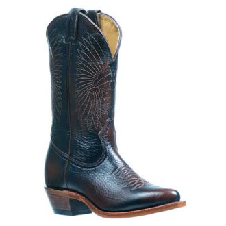4931 boulet-botte-country-western-femme-cuir-marron-la-joya-western-Strasbourg