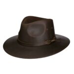 2797302 chapeau Stetson marron en cuir Western Buffalo Leather unisexe la joya western Strasbourg