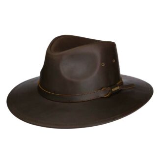 2797302 chapeau Stetson marron en cuir Western Buffalo Leather unisexe la joya western Strasbourg