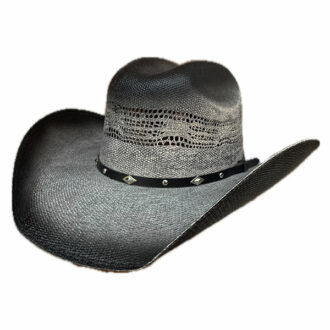 31892-Chapeau-cattleman noir gris-country-western-unisexe-la-joya-Strasbourg