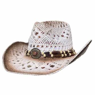 C5703-Chapeau-country-western-straw-couleur-blanc-marron-unisexe-la-joya-Strasbourg