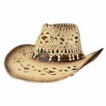 C5781 Chapeau country western couleur marron unisexe