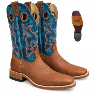 0343 boots-Boulet-homme-brun-western-coutry-made-in-Canada-la-joya-western-Strasbourg