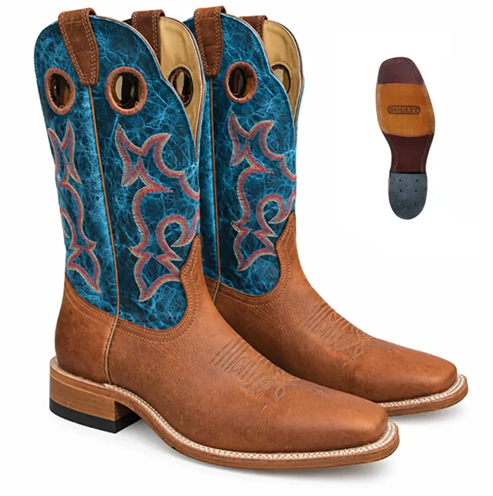 0343 boots-Boulet-homme-brun-western-coutry-made-in-Canada-la-joya-western-Strasbourg