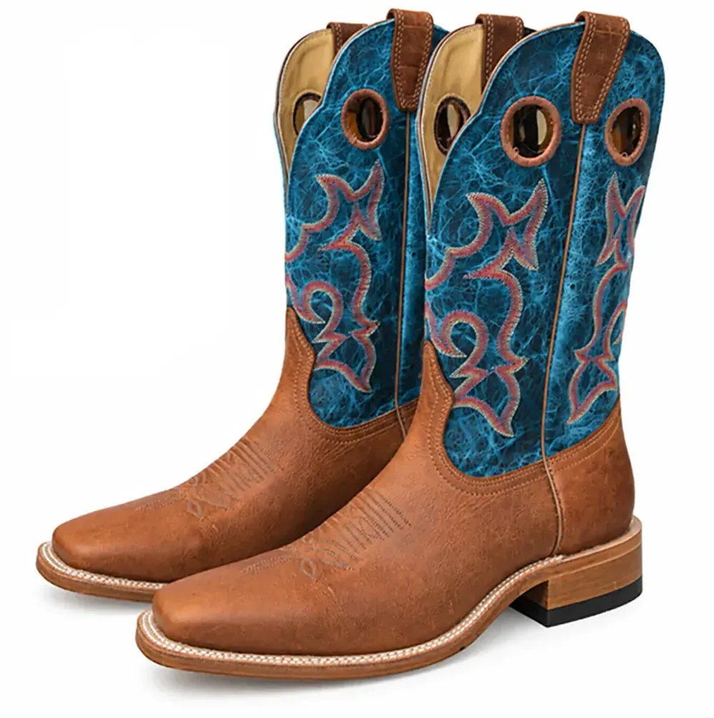 0343 boots-Boulet-homme-brun-western-coutry-made-in-Canada-la-joya-western-Strasbourg