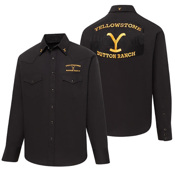 YELLOWSTONE-Shirt-Dutton-Ranch-chemise-Stars-and-Stripes-western-country-la-joya-western-Strasbourg-France