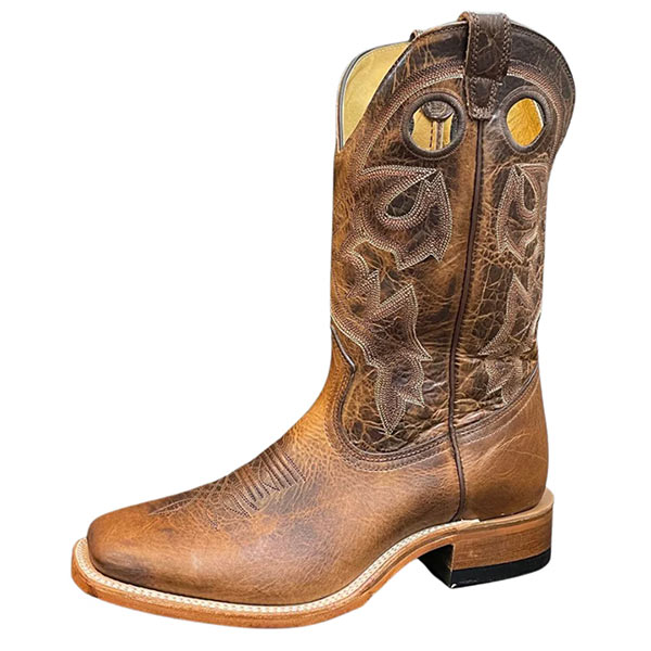 3024 Bottes Boulet bout carré large marron Homme – Image 2