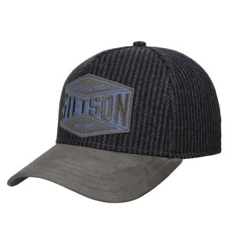 7740701 Stetson Trucker Cap Goat Suede Wool (bleu/gris) unisexe-country-western-USA-la-joya-western-Strasbourg