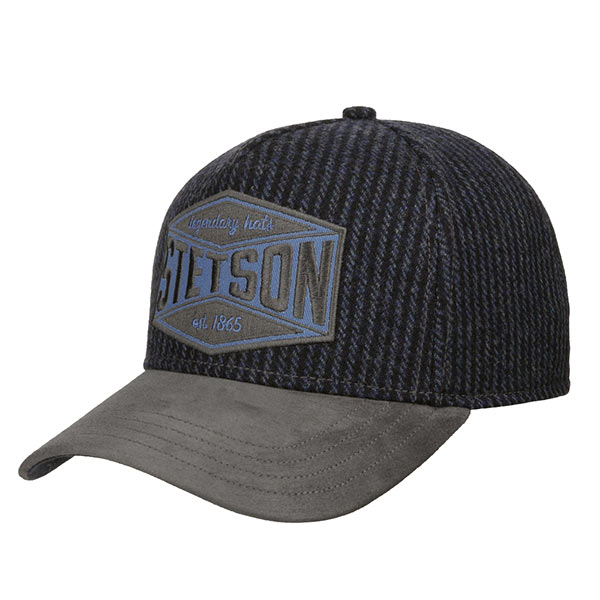 7740701 Stetson Trucker Cap Goat Suede Wool (bleu/gris) unisexe-country-western-USA-la-joya-western-Strasbourg