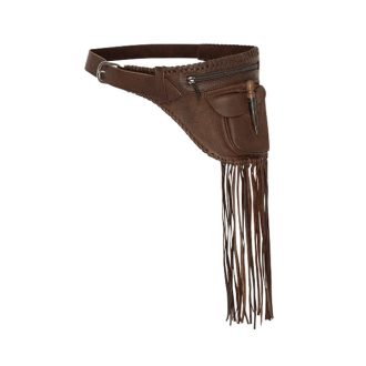 SAKIMA-brown-Sac-de-hanche-en-cuir-Western-Country-marron-unisexe-la-joya-western-Strasbourg