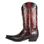 9669-botte-western-Fuchsia-cuervo-flora-rojo-dirty-unisexe-la-joya-western-Strasbourg