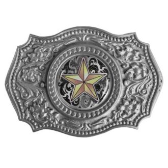 G-4653-Boucle-de-ceinture-étoile-de-l'Ouest-jaune-country-finition-émaillée-Fabriqué-aux-USA-UNISEXE-la-joya-Strasbourg