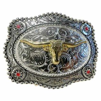 BKC13002-boucle-de-ceinture-tete-de-vache-unisexe-la-joya-western-Strasbourg