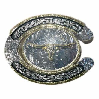 BKC1402-boucle-de-ceinture-fer-a-cheval-tete-vache-unisexe-la-joya-western-Strasbourg