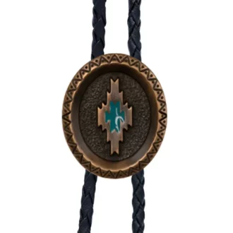 BT-4441-C Fabrique-aux-Etats-Unis-Cravate-bolo-en-forme-de-tete-de-boeuf-avec-email-turquoise-Bolo-Tie-bolotie-USA-cravate-country-western-unisexe-la-joya-western-Strasbourg