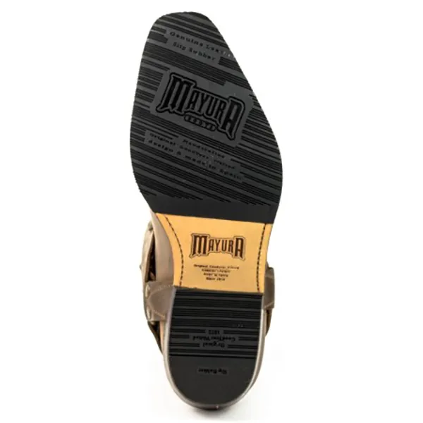 Mayura Boots 04 in Pull Grass Negro western country noir unisexe la joya western Strasbourg France
