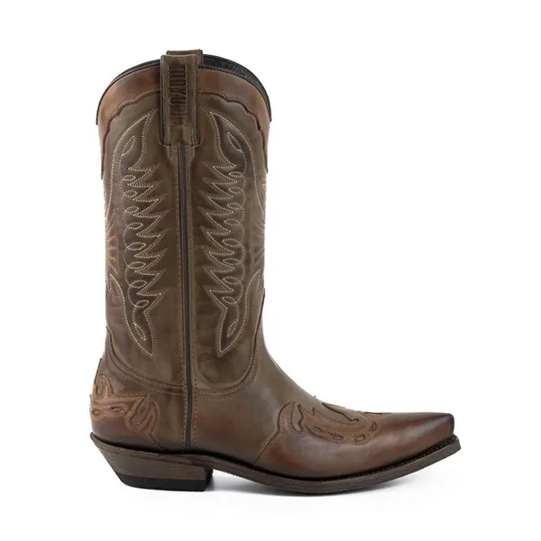 Mayura Boots 17 in Stbu Taupe / Stbu Ecotan marron western country unisexe – Image 2