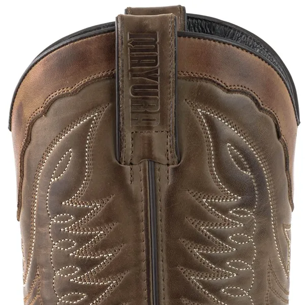 Mayura Boots 17 in Stbu Taupe / Stbu Ecotan marron western country unisexe – Image 4
