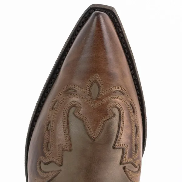 Mayura Boots 17 in Stbu Taupe / Stbu Ecotan marron western country unisexe – Image 7