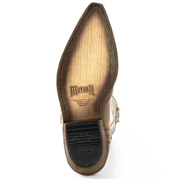 Mayura Boots 17 in Stbu Taupe / Stbu Ecotan western country noir unisexe la joya western Strasbourg France 4