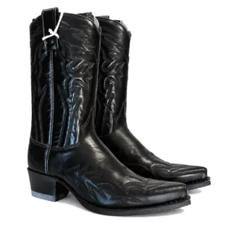5707 bottes Sendra Espagne noir femme en cuir western country santiag la joya western Strasbourg