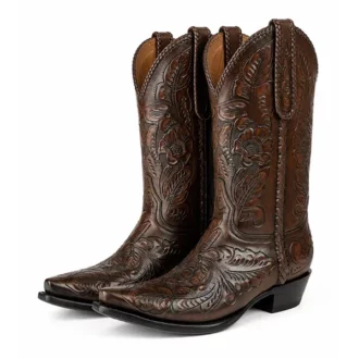 TUCSON-MEXICO-Sendra-botte-western-country-brun-SILLERO-CHOCOLATE-marron-unisexe-la-joya-western-Strasbourg