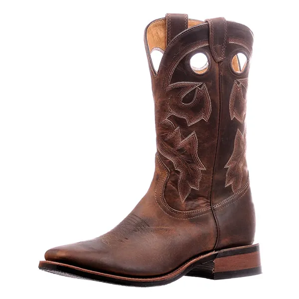 2979 boulet-botte-country-western-homme-cuir-marron-la-joya-western-Strasbourg