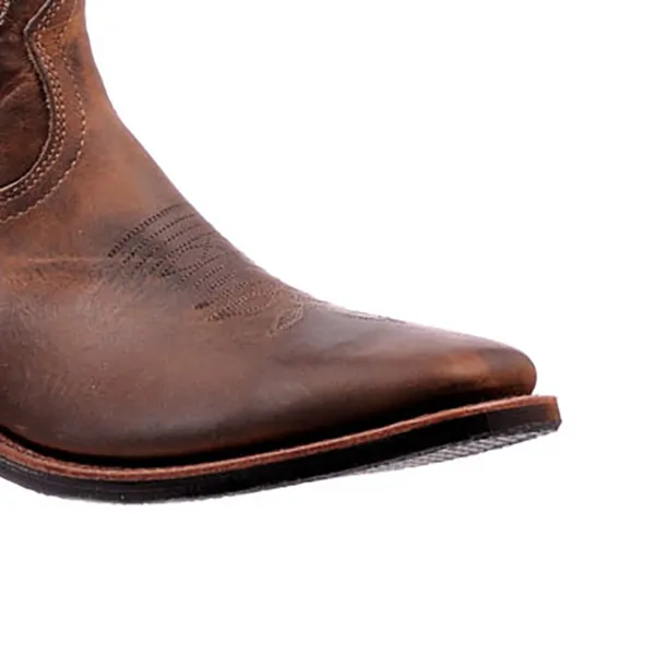 2979 boulet-botte-country-western-homme-cuir-marron-la-joya-western-Strasbourg
