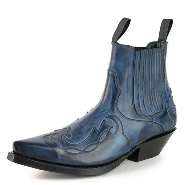 Bottes Mayura Austin 1931 bleues western country unisexe la joya western Strasbourg France