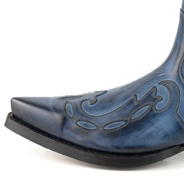 Bottes Mayura Austin 1931 bleues western country unisexe – Image 6