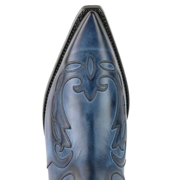 Bottes Mayura Austin 1931 bleues western country unisexe – Image 7