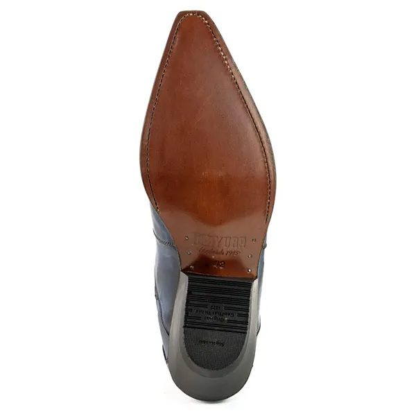 Bottes Mayura Austin 1931 bleues western country unisexe la joya western Strasbourg France
