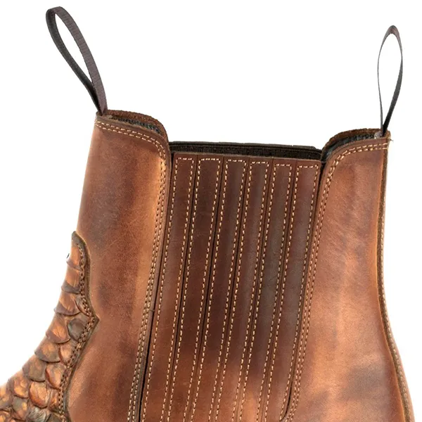 Mayura Boots ROCK 2500 Cognac Python western country unisexe – Image 4