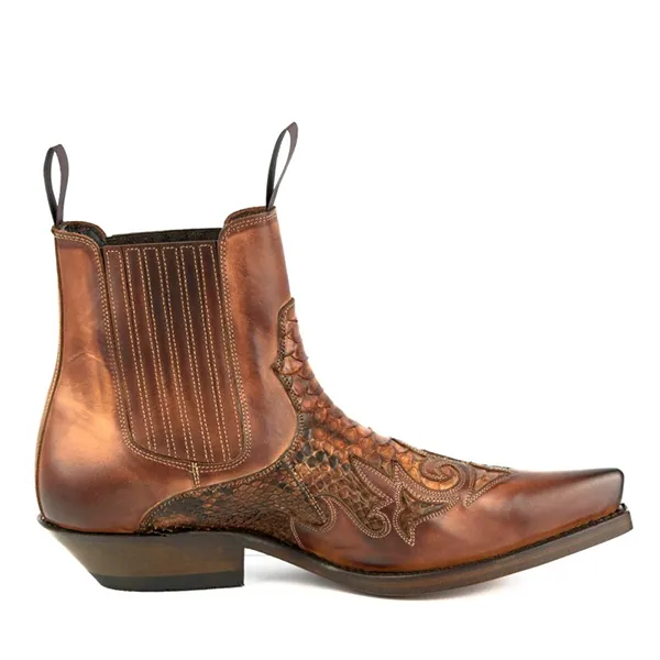 Mayura Boots ROCK 2500 Cognac Python western country unisexe la joya western Strasbourg France